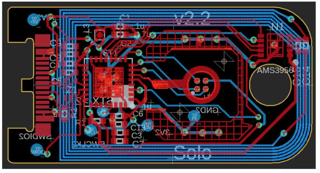 The SoloKey design opened in KiCAD The SoloKey design opened in KiCAD
