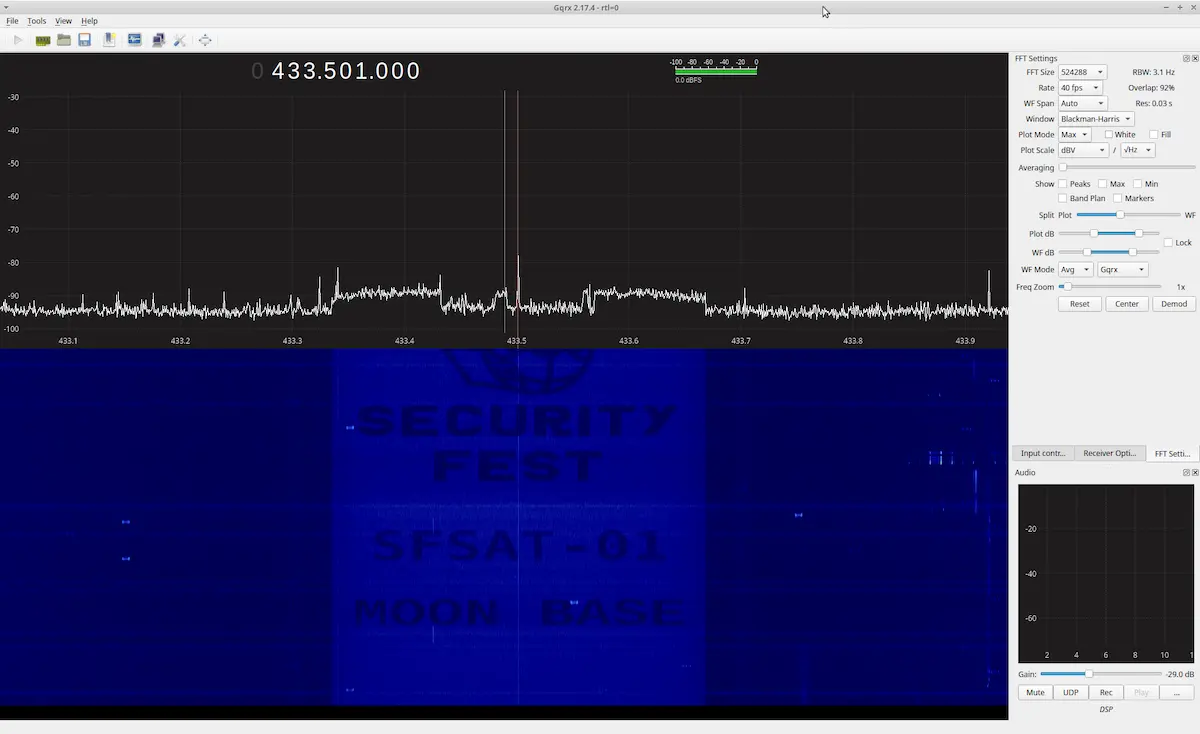 SATF-01 in GQRX